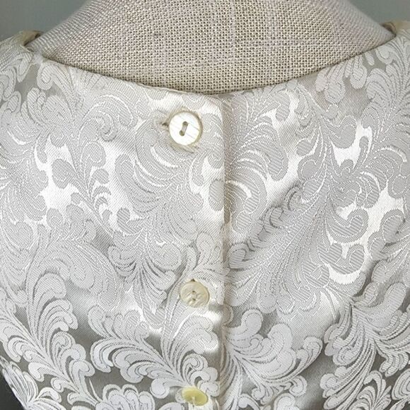 SCOTT MCCLINTOCK VINTAGE LONG EVENING DRESS SIZE 8 BLACK AND WHITE - Picture 9 of 12